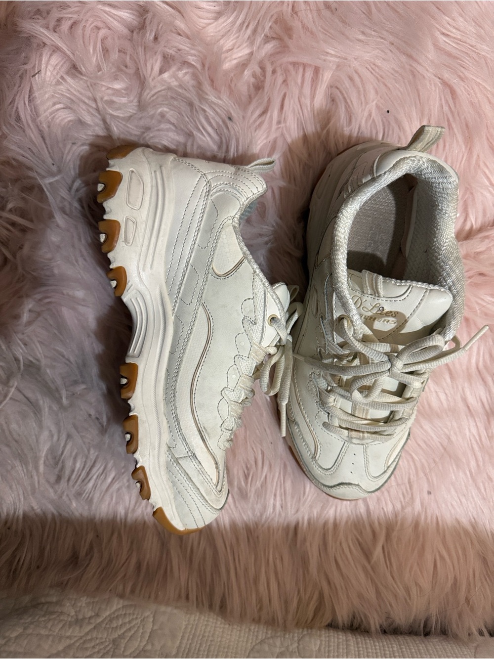 Skechers Women's D'Lites, off white, size 7.5